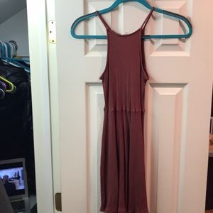Knit, Burgundy Dress With High-Neck Line size XS